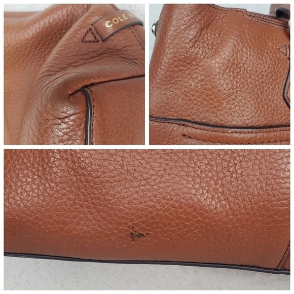 Cole Haan ILIANNA Leather Large Tote Handbag Satchel Bag - Picture 12 of 15